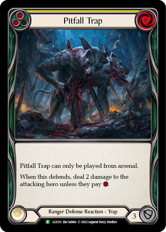 Pitfall Trap (Yellow) [LGS151] (Promo)  Rainbow Foil | Good Games Morley