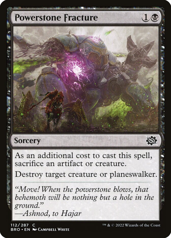Powerstone Fracture 112/287 (The Brothers' War)  - Foil | Good Games Morley