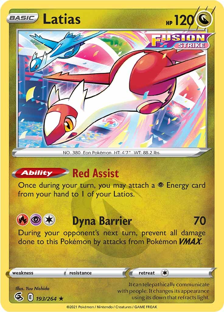 Latias (193/264) [Sword & Shield: Fusion Strike] | Good Games Morley