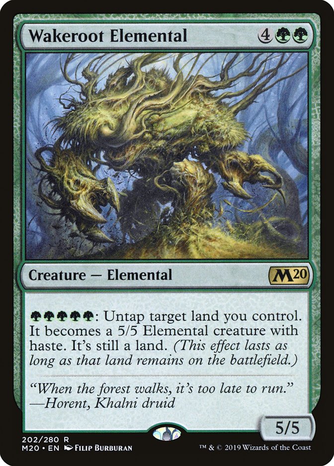 Wakeroot Elemental 202/280 (Core Set 2020)  - Foil | Good Games Morley