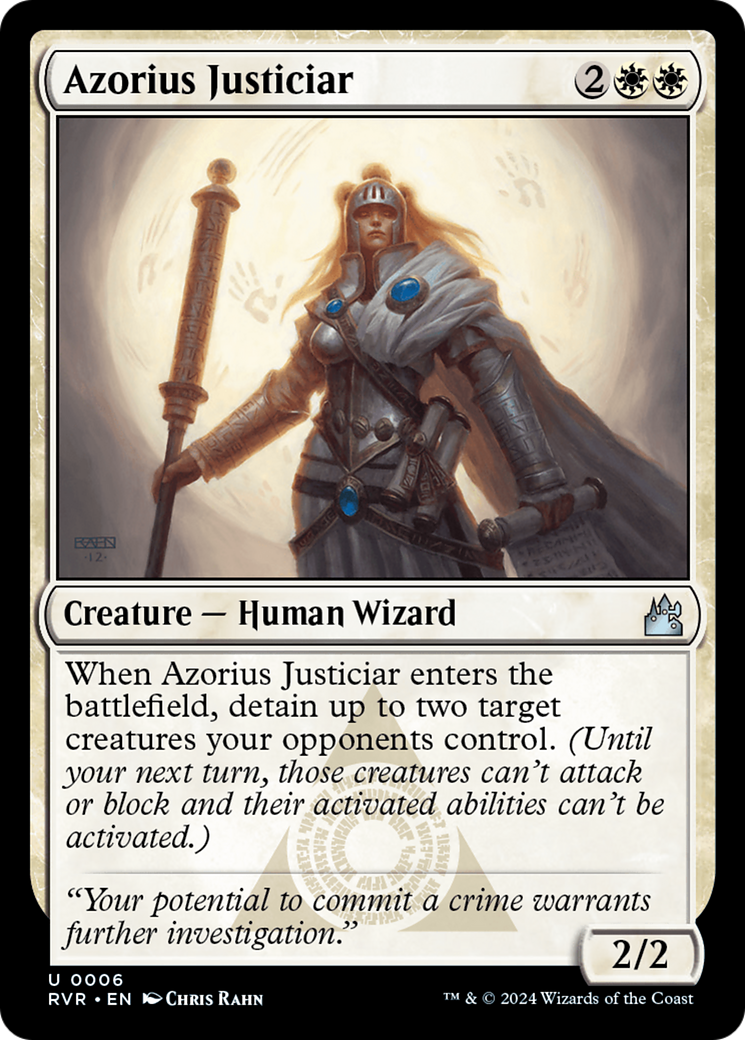 Azorius Justiciar [Ravnica Remastered] | Good Games Morley