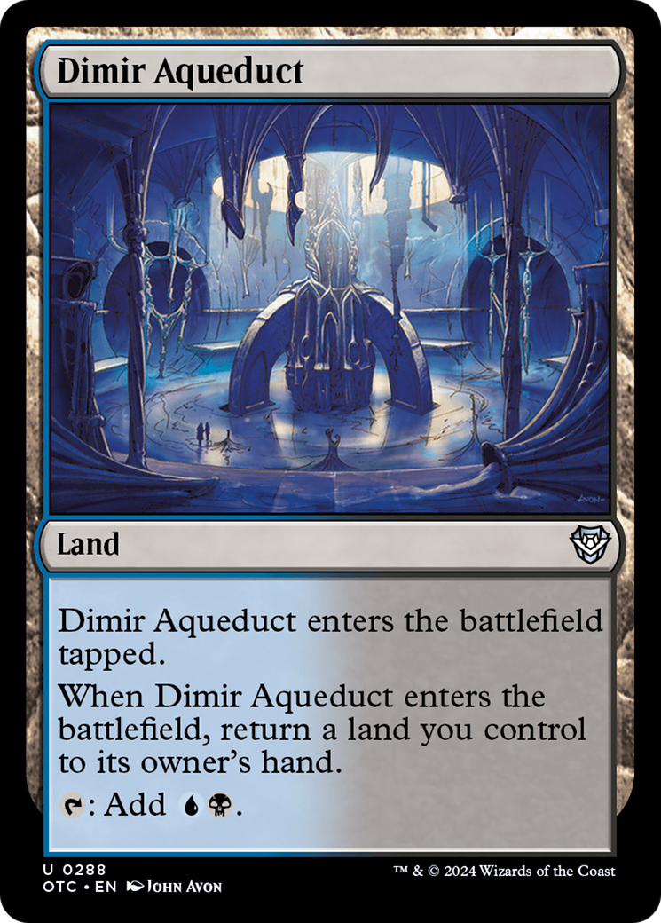 Dimir Aqueduct [Outlaws of Thunder Junction Commander] | Good Games Morley