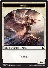 Angel // Soldier Double-Sided Token [Commander 2018 Tokens] | Good Games Morley