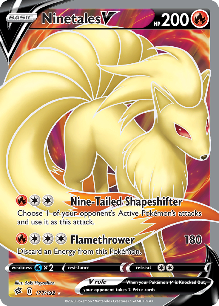 Ninetales V (177/192) [Sword & Shield: Rebel Clash] | Good Games Morley