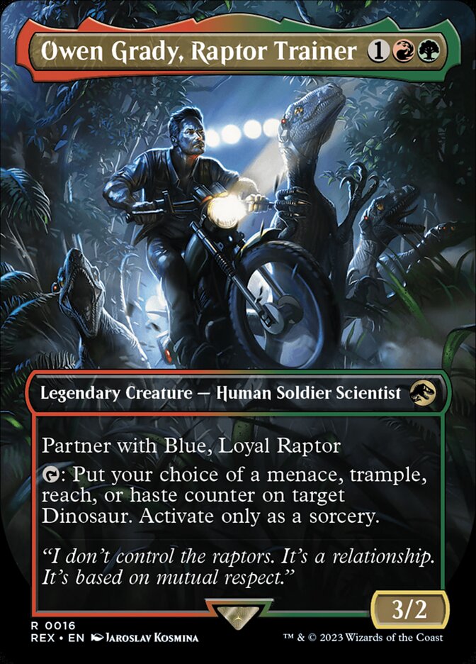 Owen Grady, Raptor Trainer 16 (Universes Beyond: Jurassic World Collection)  - Borderless | Good Games Morley
