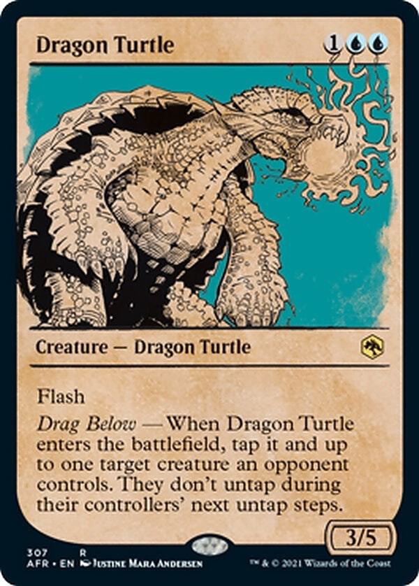 Dragon Turtle Showcase 307/281 (Adventures in the Forgotten Realms)  - Foil | Good Games Morley
