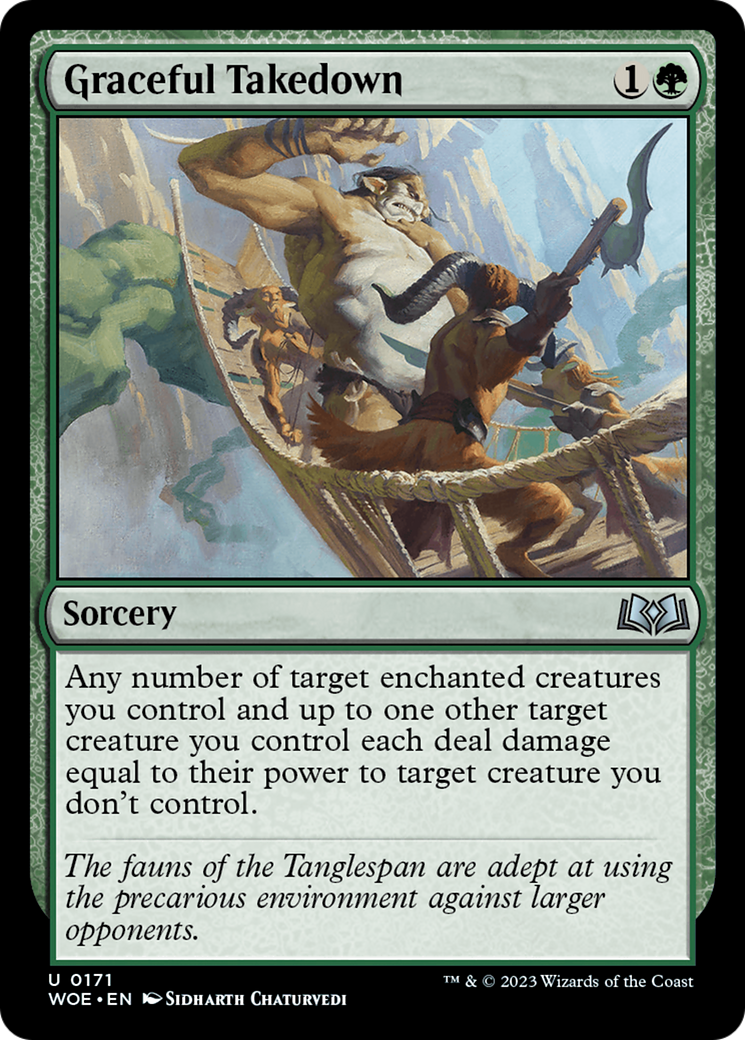 Graceful Takedown [Wilds of Eldraine] | Good Games Morley