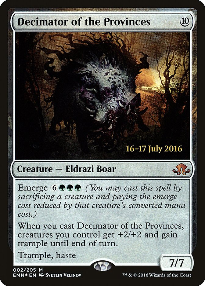Decimator of the Provinces [Eldritch Moon Prerelease Promos] | Good Games Morley
