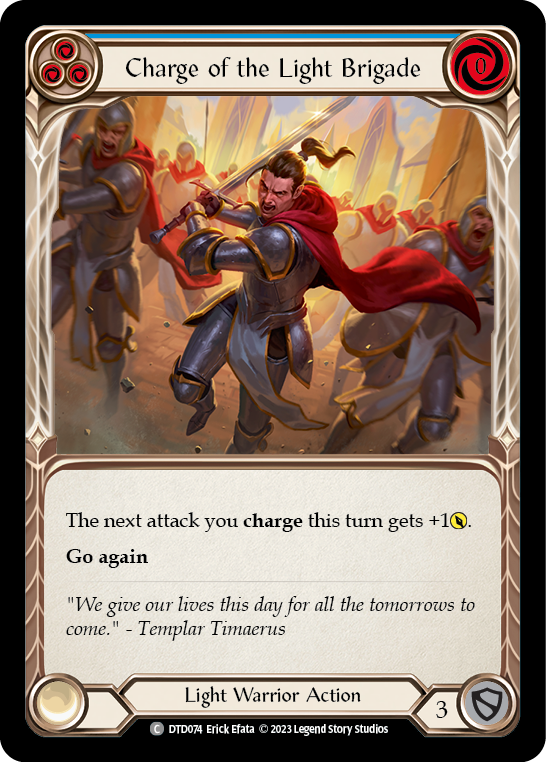 Charge of the Light Brigade (Blue) [DTD074] (Dusk Till Dawn)  Rainbow Foil | Good Games Morley