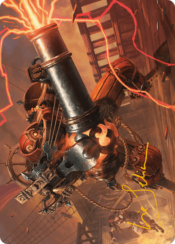 Blaster Hulk Art Card (Gold-Stamped Signature) [Modern Horizons 3 Art Series] | Good Games Morley