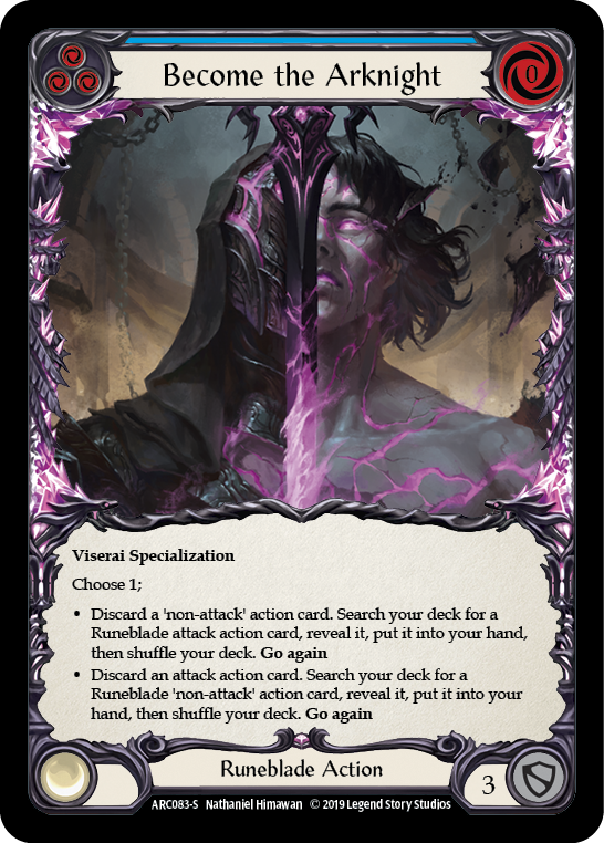 Become the Arknight [ARC083-S] (Arcane Rising)  1st Edition Rainbow Foil | Good Games Morley