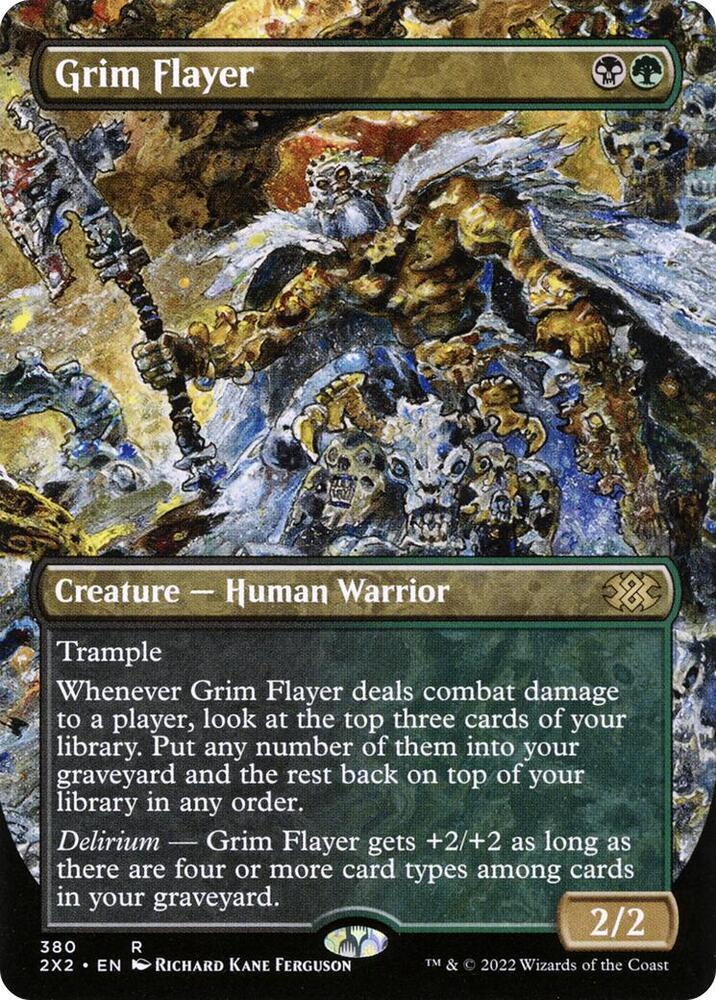 Grim Flayer Borderless 380/331 (Double Masters 2022)  - Foil | Good Games Morley
