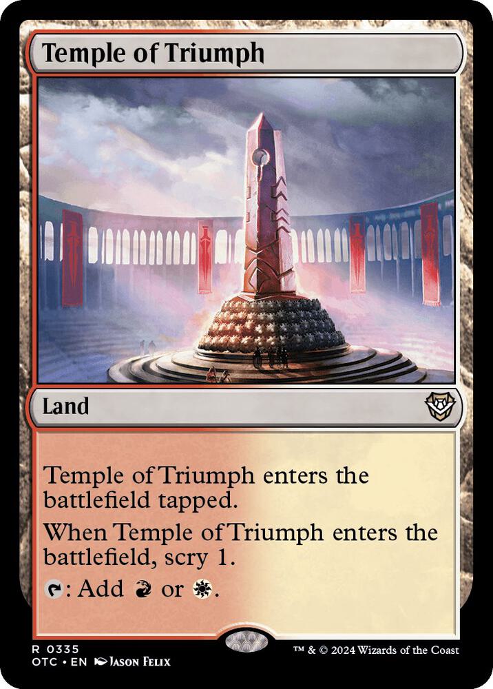 Temple of Triumph 335/342 (Commander: Outlaws of Thunder Junction)  | Good Games Morley
