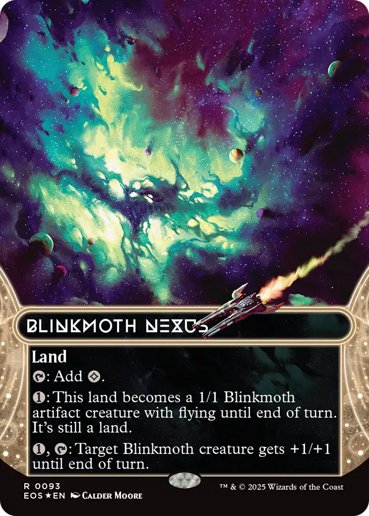 Blinkmoth Nexus (0093) (Borderless) (Galaxy Foil) [Edge of Eternities: Stellar Sights] | Good Games Morley
