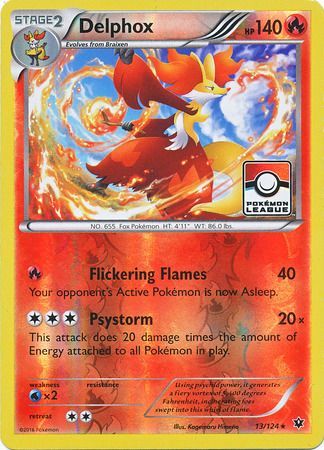 Delphox (13/124) (League Promo) [XY: Fates Collide] | Good Games Morley