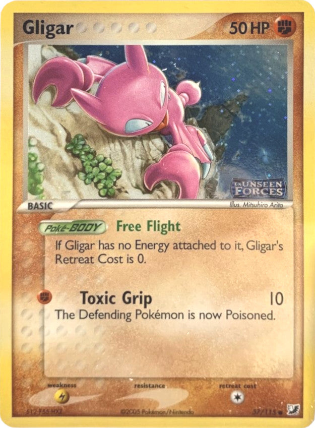 Gligar (57/115) (Stamped) [EX: Unseen Forces] | Good Games Morley