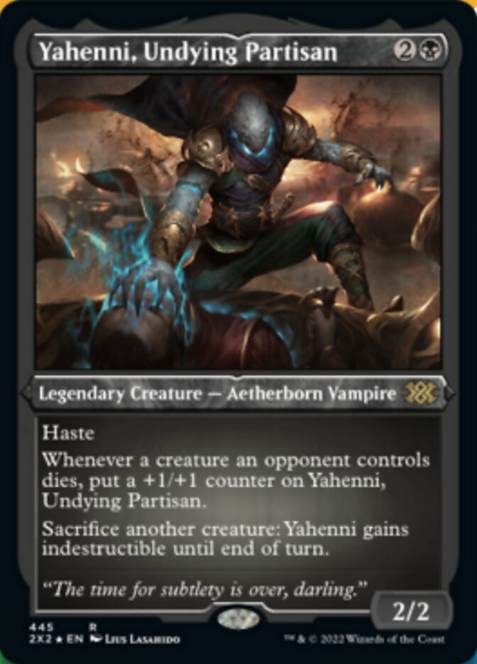 Yahenni, Undying Partisan (Foil Etched) [Double Masters 2022] | Good Games Morley