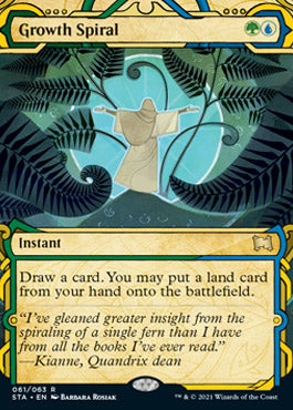 Growth Spiral (Foil Etched) [Strixhaven: School of Mages Mystical Archive] | Good Games Morley