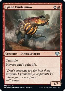 Giant Cindermaw 136/287 (The Brothers' War)  - Foil | Good Games Morley