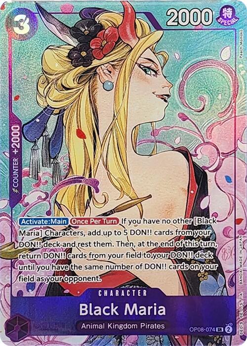 Black Maria (Illustration Box Vol.2) OP08-074 (One Piece Promotion Cards)  - Foil | Good Games Morley