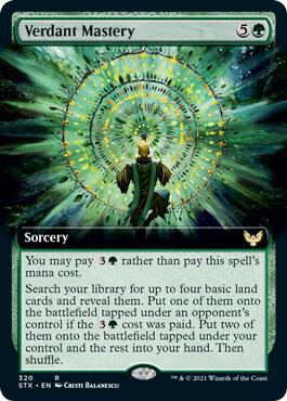 Verdant Mastery Extended Art 320/275 (Strixhaven: School of Mages)  - Foil | Good Games Morley