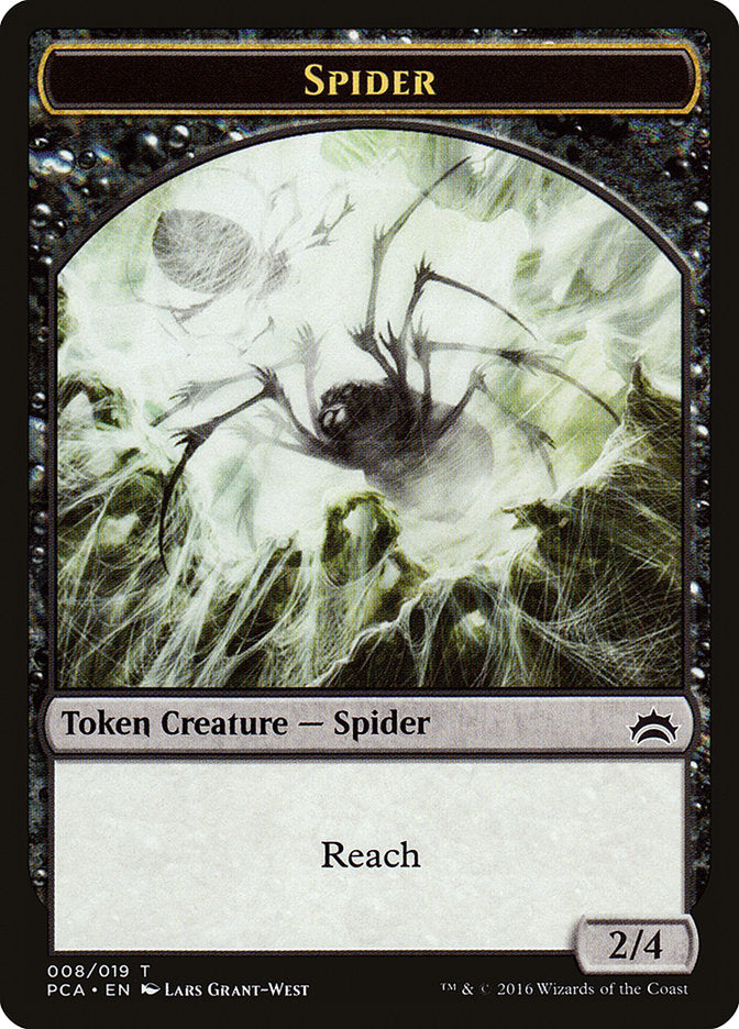 Spider // Saproling Double-Sided Token [Planechase Anthology Tokens] | Good Games Morley