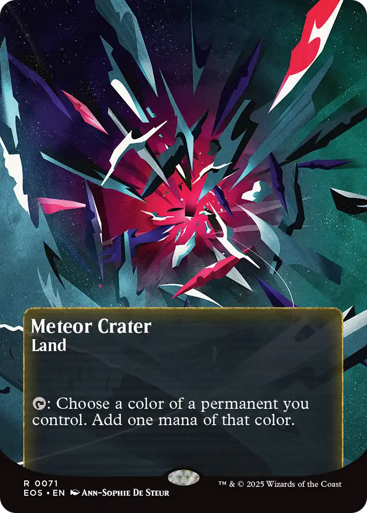 Meteor Crater (0071) (Borderless) [Edge of Eternities: Stellar Sights] | Good Games Morley