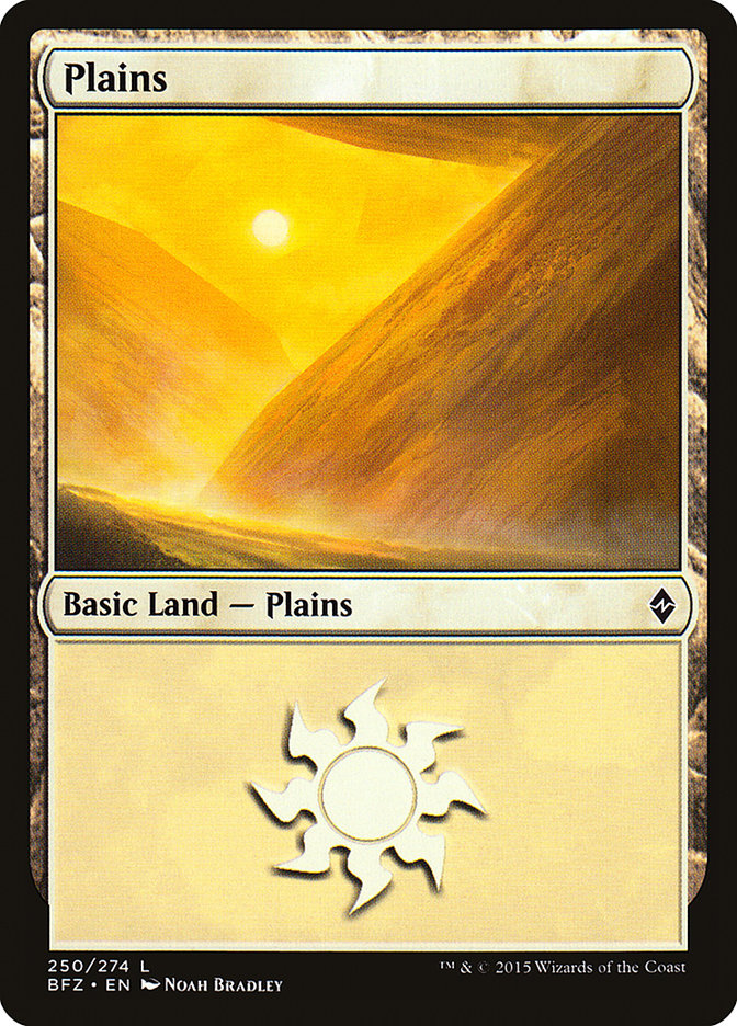 Plains (250) [Battle for Zendikar] | Good Games Morley