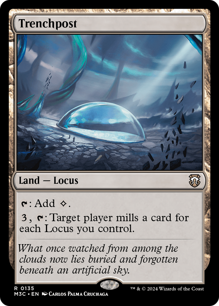 Trenchpost (Extended Art) (Ripple Foil) [Modern Horizons 3 Commander] | Good Games Morley