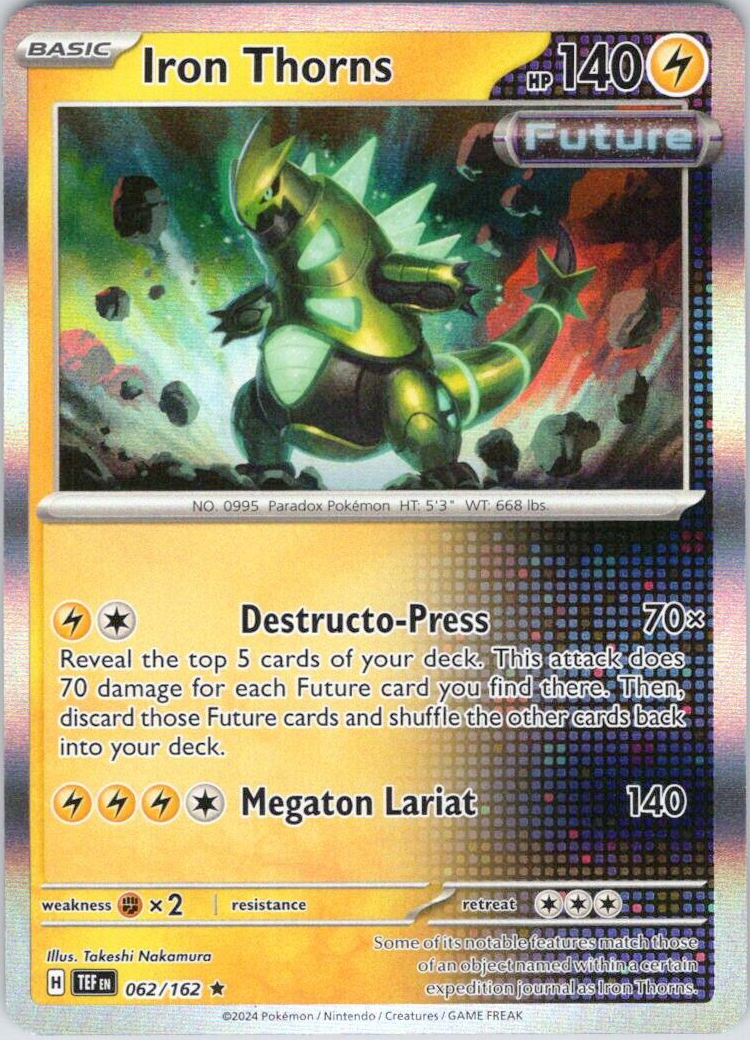 Iron Thorns (062/162) [Scarlet & Violet: Temporal Forces] | Good Games Morley