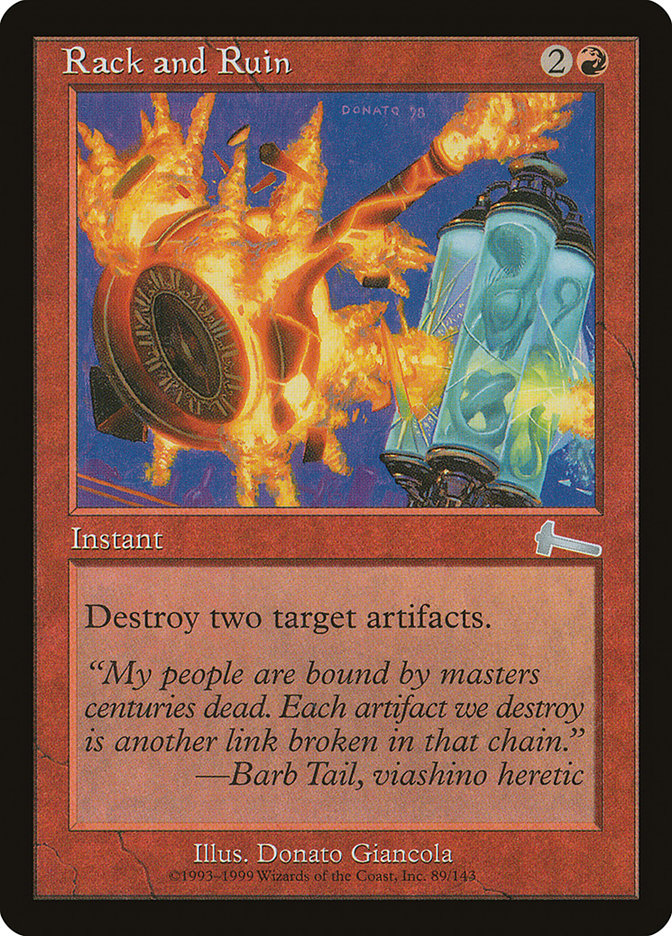 Rack and Ruin 89 (Urza's Legacy)  - Foil | Good Games Morley