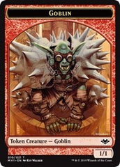 Goblin (010) // Serra the Benevolent Emblem (020) Double-Sided Token [Modern Horizons Tokens] | Good Games Morley