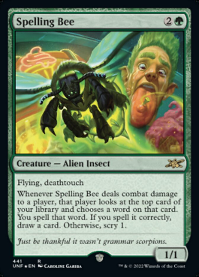 Spelling Bee (Galaxy Foil) [Unfinity] | Good Games Morley