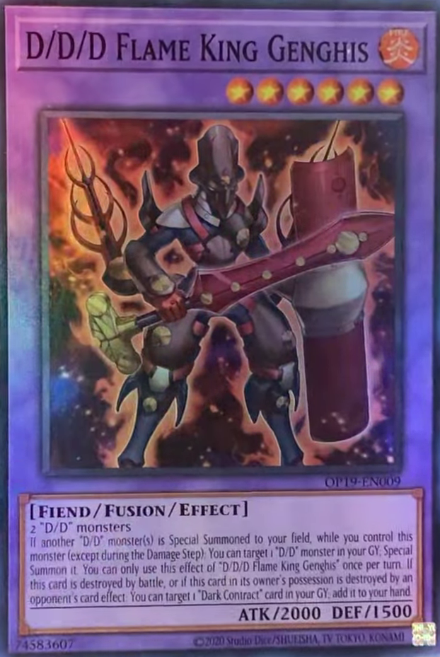 D/D/D Flame King Genghis [OP19-EN009] Super Rare | Good Games Morley