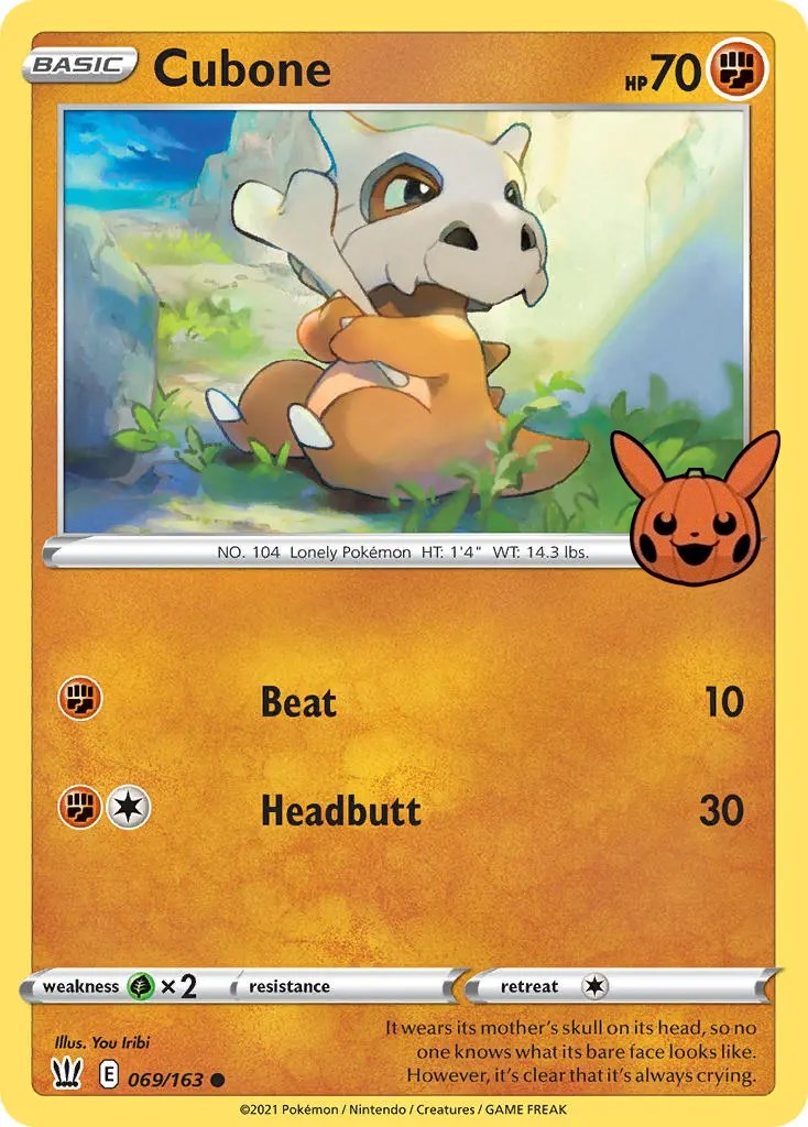 Cubone (069/163) [Trick or Trade] | Good Games Morley
