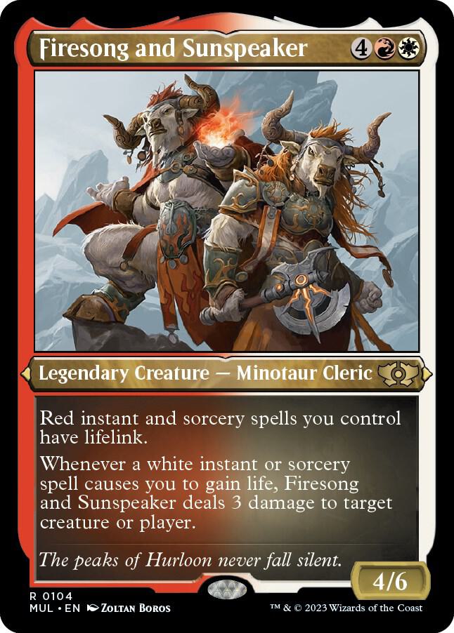 Firesong and Sunspeaker 104 (March of the Machine: Multiverse Legends)  - Etched Foil | Good Games Morley
