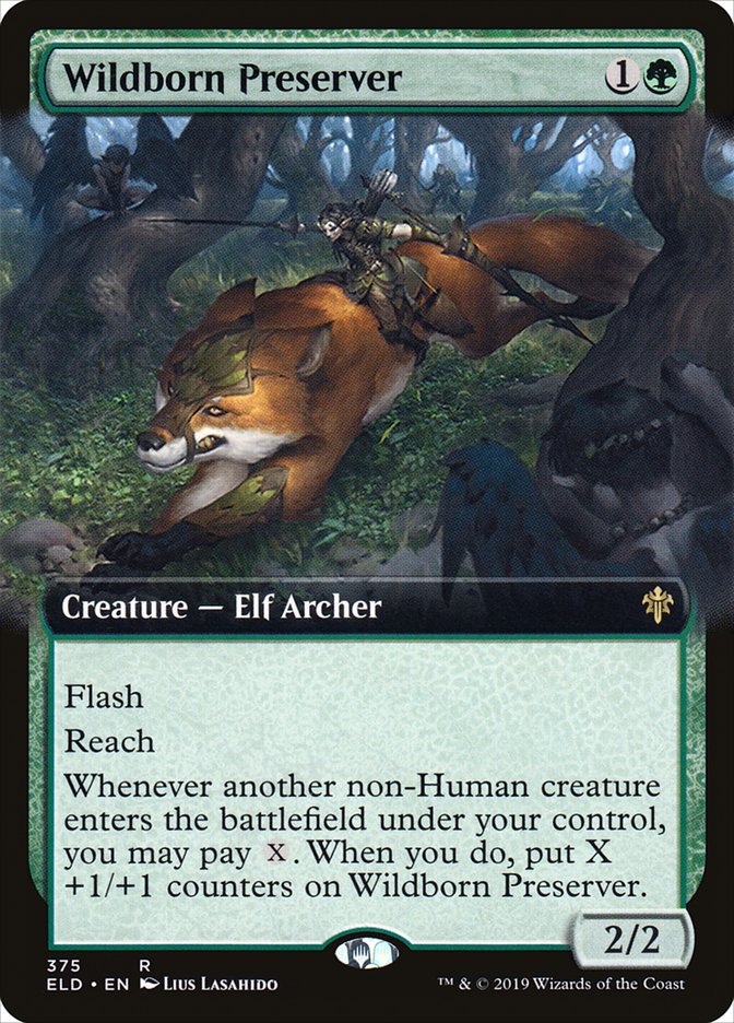 Wildborn Preserver (Extended Art) [Throne of Eldraine] | Good Games Morley