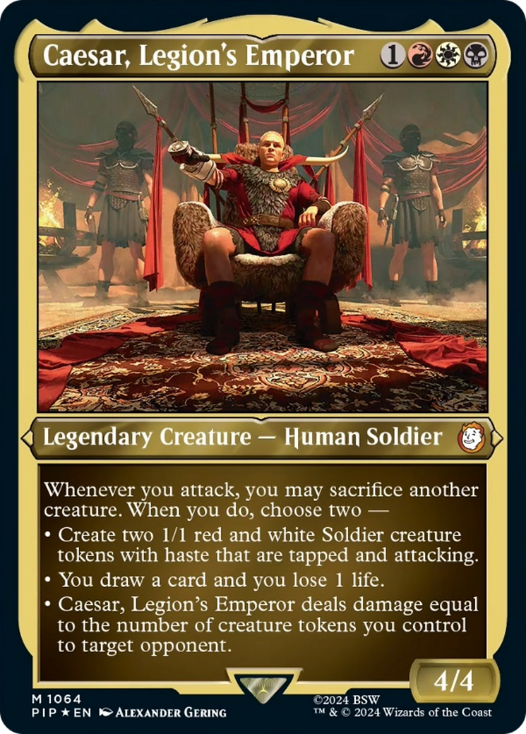 Caesar, Legion's Emperor (Display Commander) [Fallout] | Good Games Morley