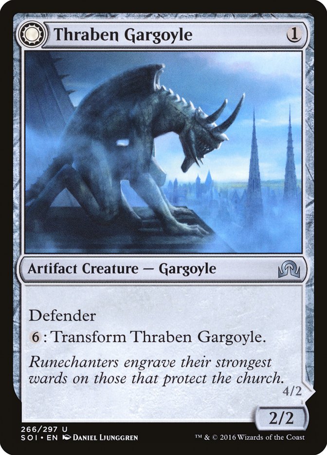 Thraben Gargoyle // Stonewing Antagonizer 266/297 (Shadows over Innistrad)  | Good Games Morley