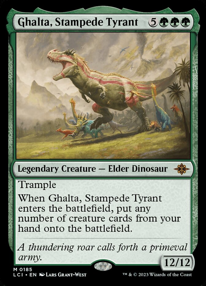 Ghalta, Stampede Tyrant 185 (The Lost Caverns of Ixalan)  - Foil | Good Games Morley