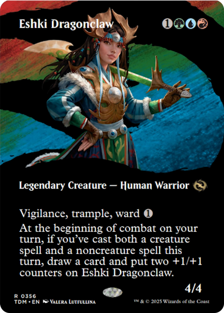 Eshki Dragonclaw (Borderless) [Tarkir: Dragonstorm] | Good Games Morley