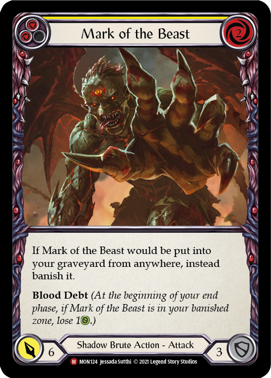 Mark of the Beast [MON124-RF] (Monarch)  1st Edition Rainbow Foil | Good Games Morley