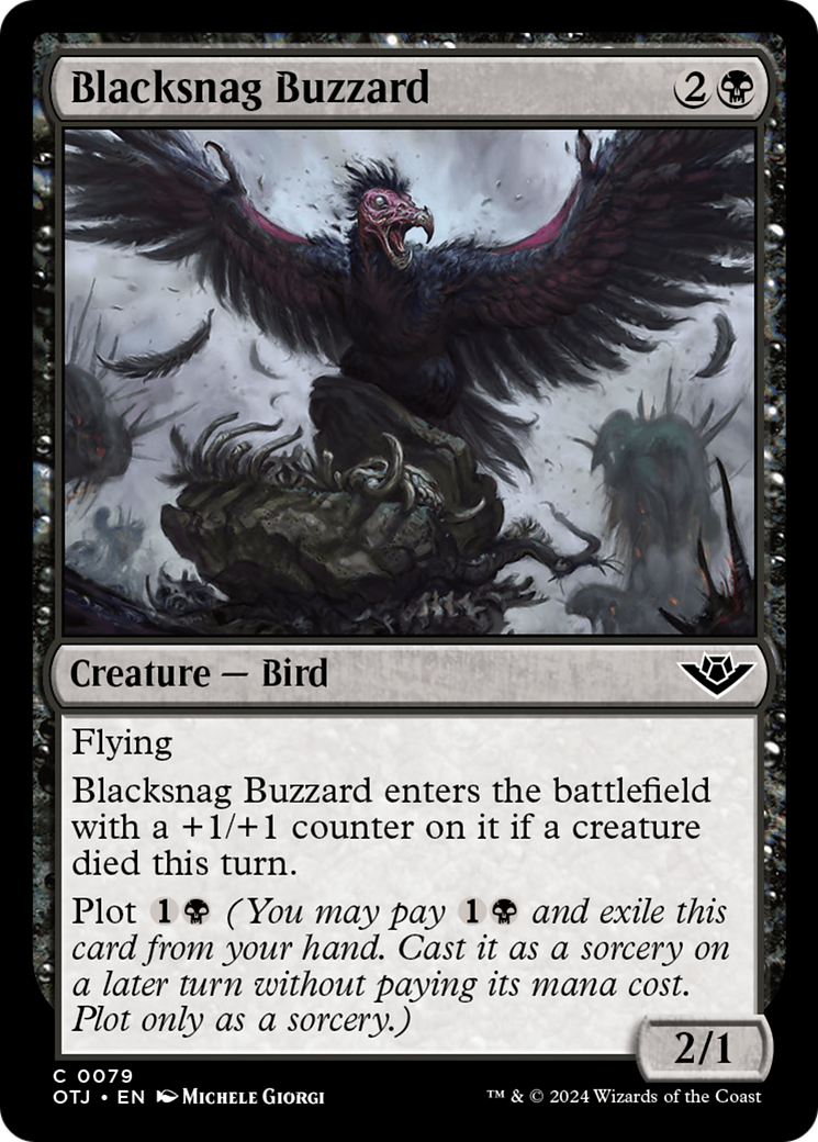 Blacksnag Buzzard [Outlaws of Thunder Junction] | Good Games Morley