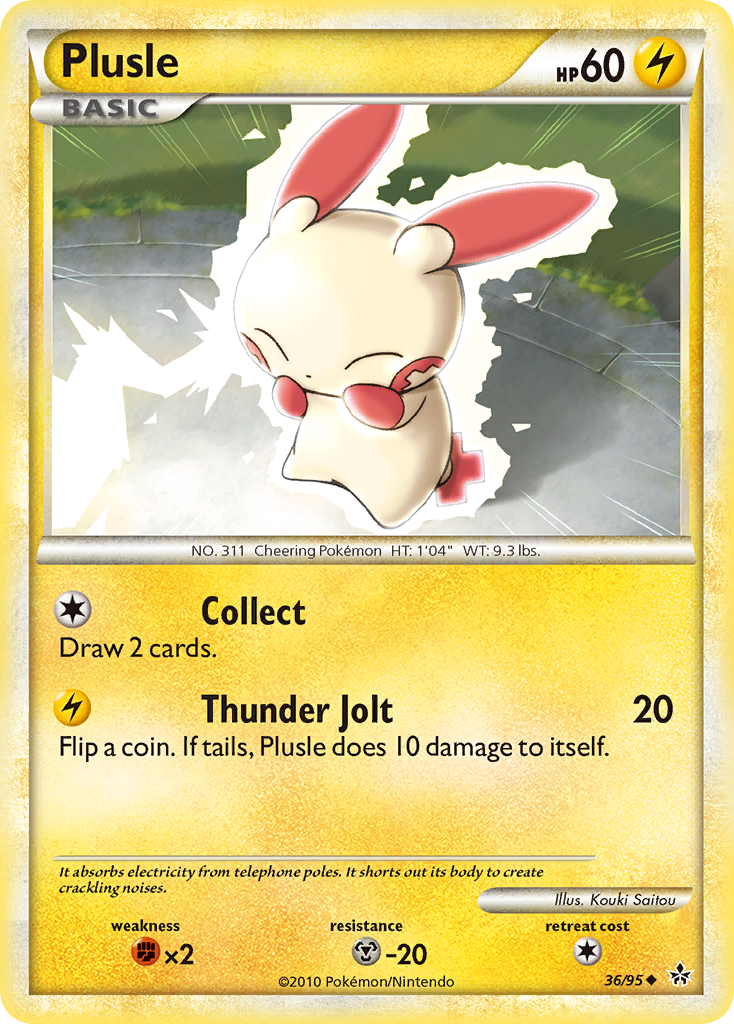 Plusle (36/95) [HeartGold & SoulSilver: Unleashed] | Good Games Morley