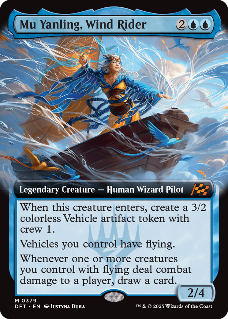 Mu Yanling, Wind Rider (Extended Art) [Aetherdrift] | Good Games Morley