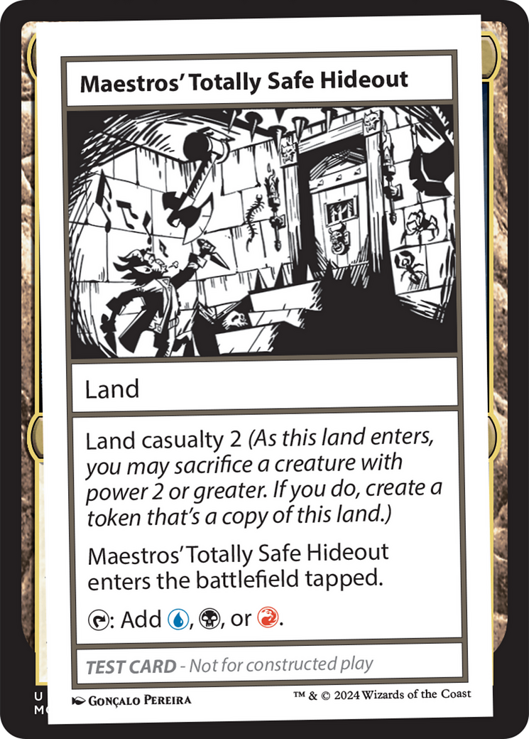 Maestros' Totally Safe Hideout [Mystery Booster 2 Playtest Cards] | Good Games Morley