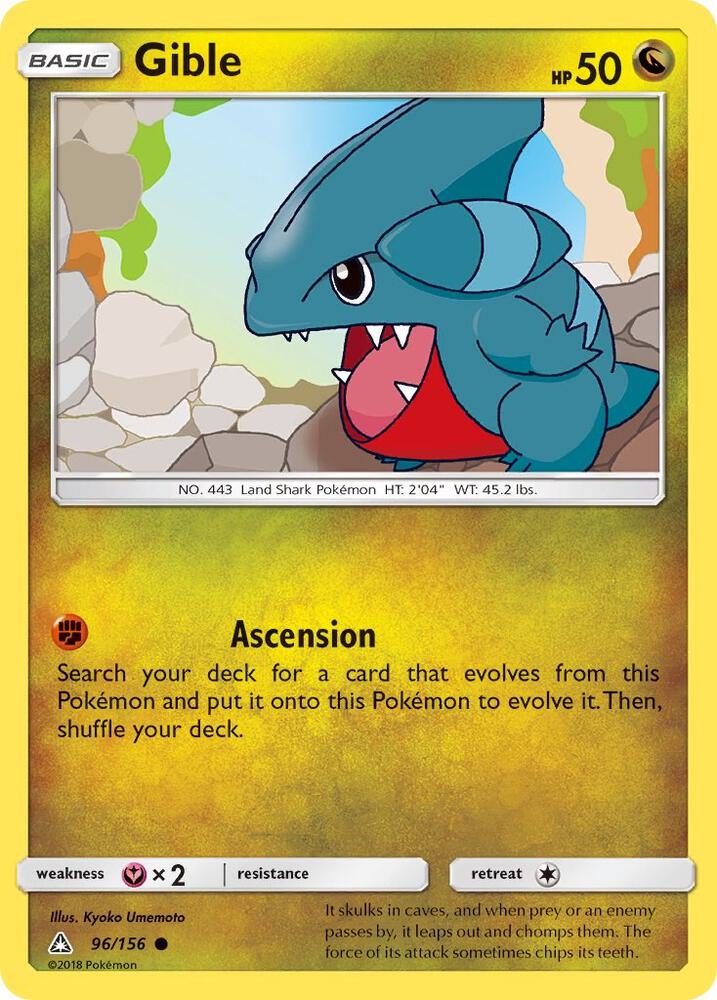 Gible 96/156 (SM - Ultra Prism)  | Good Games Morley
