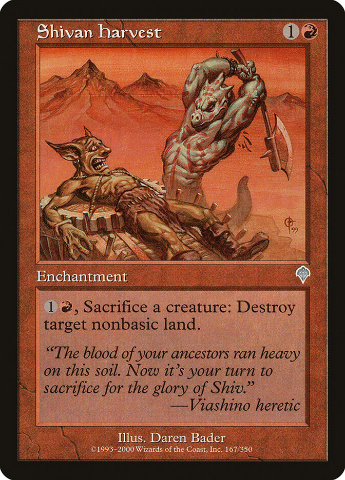 Shivan Harvest 167/350 (Invasion)  - Foil | Good Games Morley