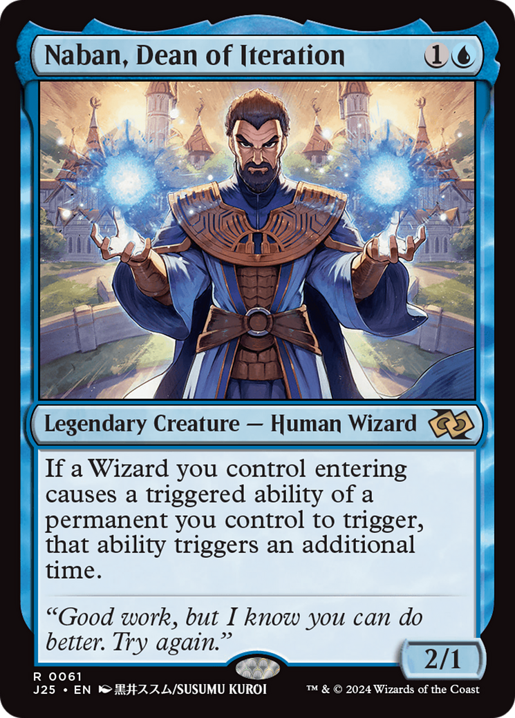 Naban, Dean of Iteration (Anime) [Foundations Jumpstart] | Good Games Morley