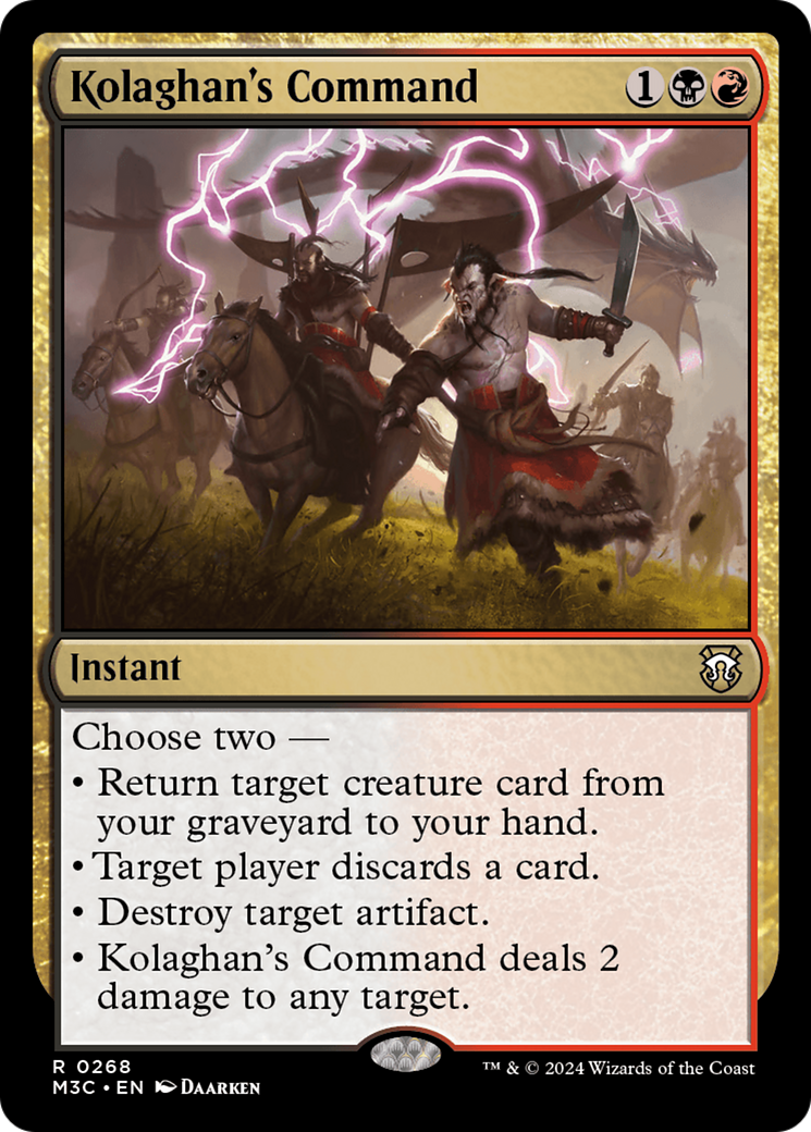 Kolaghan's Command (Ripple Foil) [Modern Horizons 3 Commander] | Good Games Morley